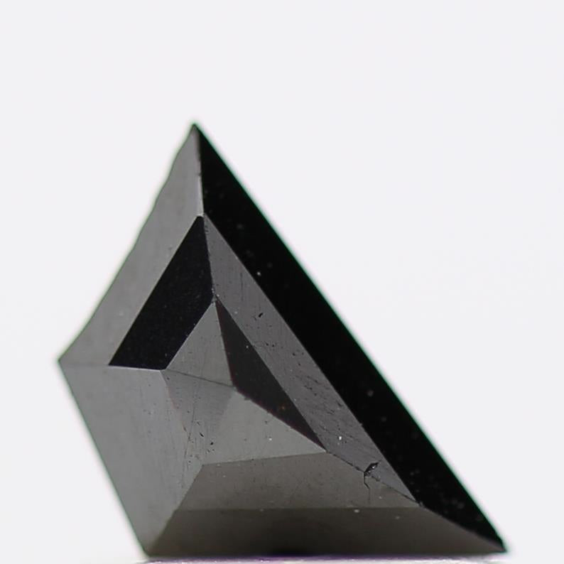 0.53 ct Natural Black Trapozoid Loose Diamond for Jewelry