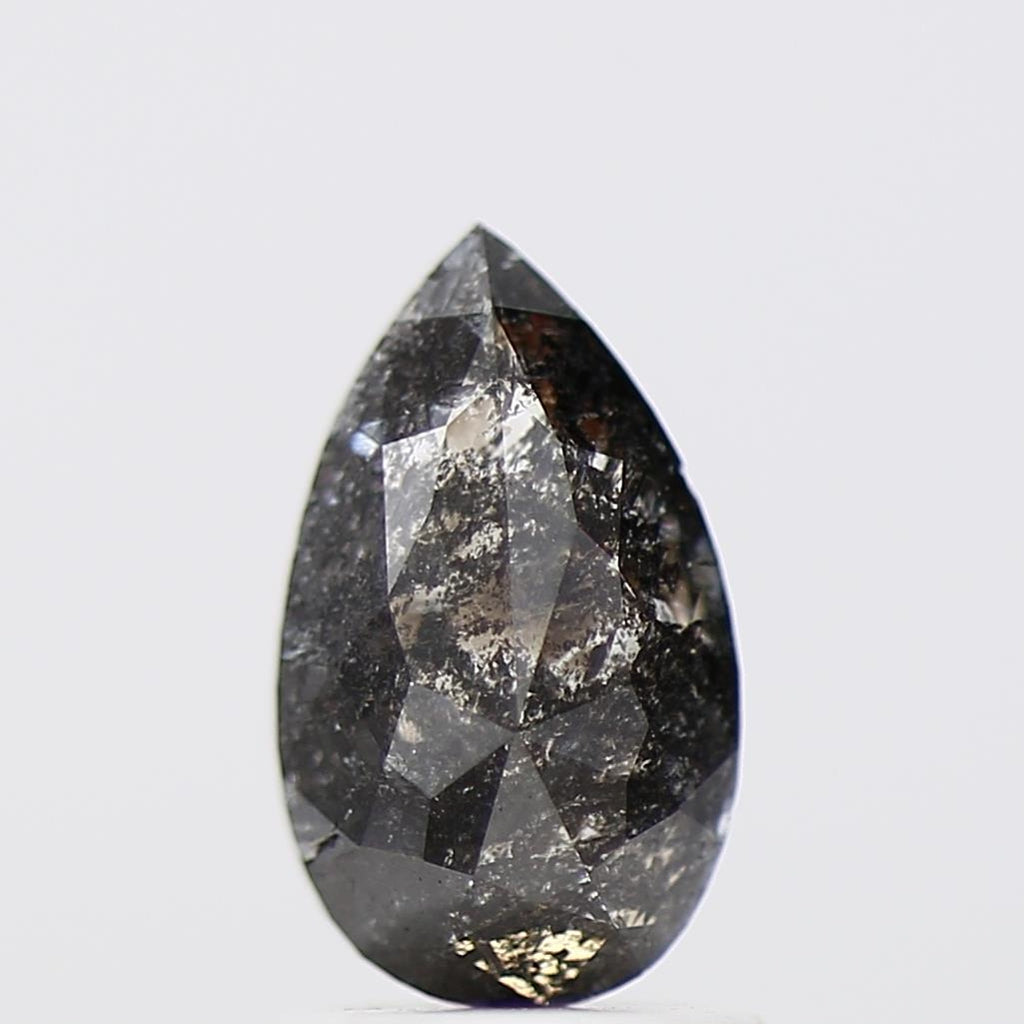 Salt and Pepper Diamond Fancy Gray Color 1.13 CT 8.98 x 5.30 x 3.80 MM Pear Cut Diamond! Natural Loose Diamond ! Christmas Gift for Her