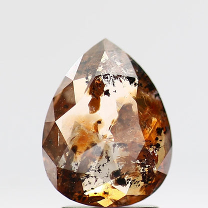 Salt and Pepper Diamond Fancy Brown Color 1.48 CT 9.50 x 7.30 x 2.40 MM Pear Cut Diamond! Natural Loose Diamond ! Christmas Gift for Her