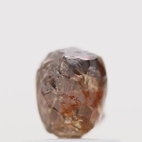 Natural Diamond Fancy Cognac Brown Raw Uncut Diamond 0.95 Carat Design Rough Diamond Engagement Ring