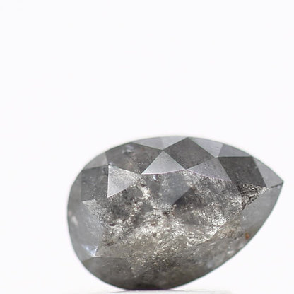 Salt and Pepper Diamond Fancy Gray Color 0.87 CT 7.34 x 5.11 x 2.66 MM Pear Cut Diamond! Natural Loose Diamond ! Christmas Gift for Her
