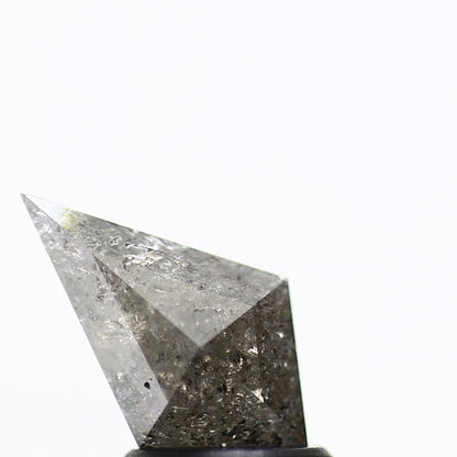 salt and pepper diamond ! 1.15 Ct 10.65 x 6.20 x 3.10 MM natural gray shield loose diamond for engagement ring for her