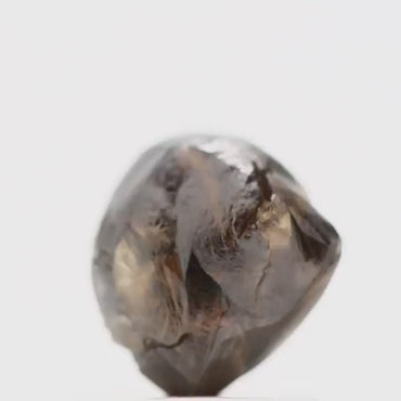 Natura Rough Mackle Fancy Deep Brown Uncut Diamond 0.91 Carat Design Rough Diamond Engagement Ring SDM757