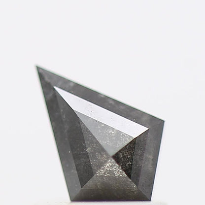 salt and pepper diamond ! 0.62 Ct 7.40 X 5.10 X 2.88 MM natural gray shield loose diamond for engagement ring for her