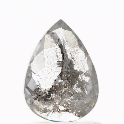 Salt and Pepper Diamond Fancy Gray Color 0.73 CT 7.64 x 5.56 x 2.08 MM Pear Cut Diamond! Natural Loose Diamond ! Christmas Gift for Her