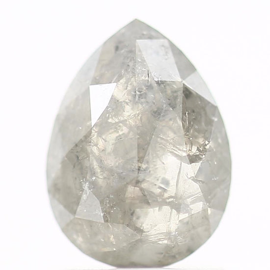 Salt and Pepper Diamond Fancy Gray Color 1.05 CT 8.05 x 6.03 x 2.40 MM Pear Cut Diamond! Natural Loose Diamond ! Christmas Gift for Her