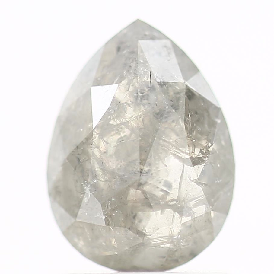 Salt and Pepper Diamond Fancy Gray Color 1.05 CT 8.05 x 6.03 x 2.40 MM Pear Cut Diamond! Natural Loose Diamond ! Christmas Gift for Her