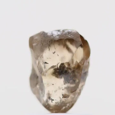 Natura Rough Diamond Raw Fancy Champagne Brown Uncut Diamond 1.21 Carat Design Rough Diamond Engagement Ring SDM790