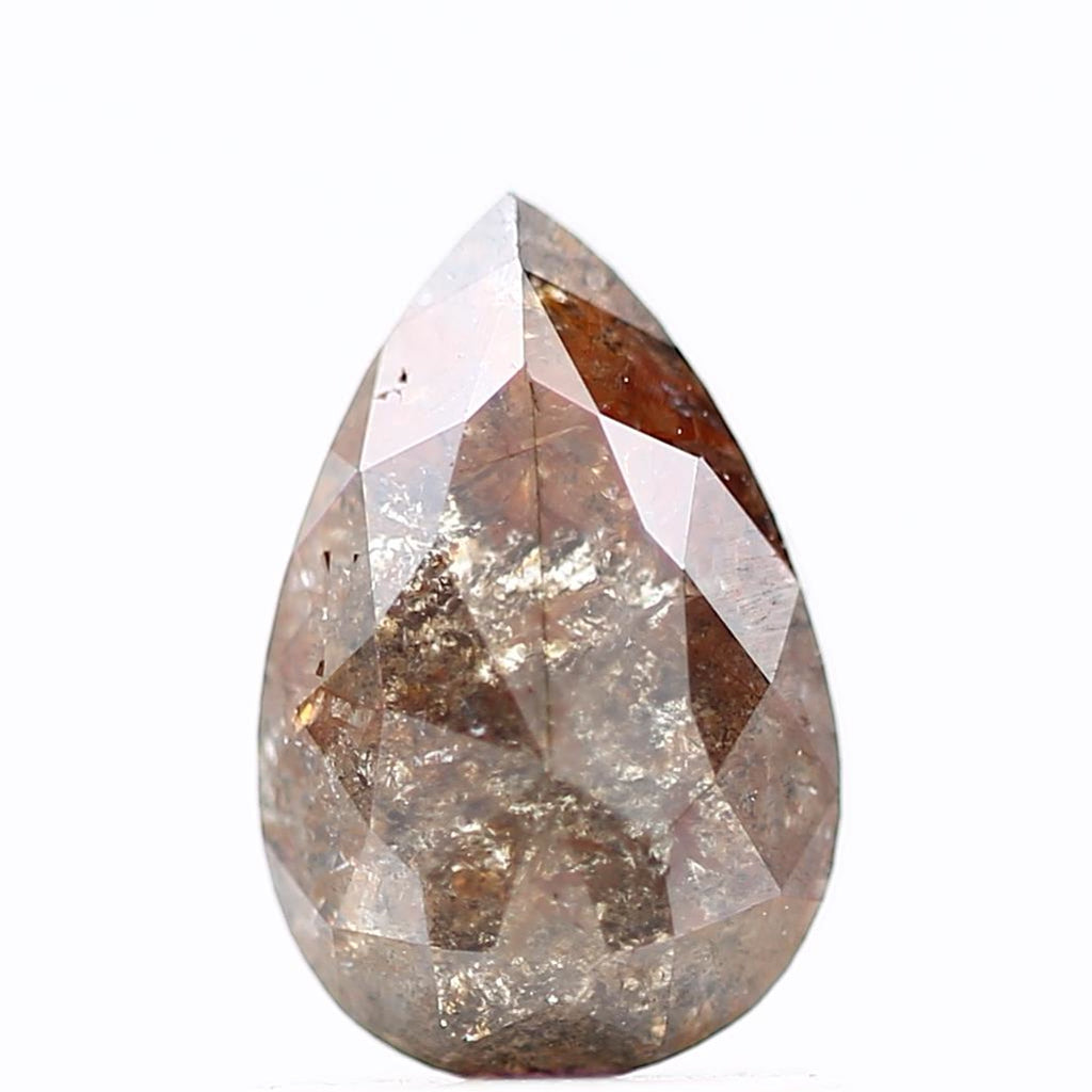 Salt and Pepper Diamond Fancy Brown Color 1.21 CT 8.03 x 5.28 x 3.30 MM Pear Cut Diamond! Natural Loose Diamond ! Christmas Gift for Her