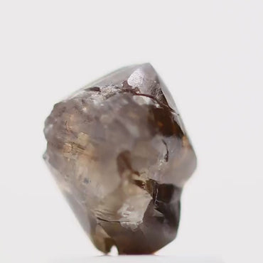 Natural Rough Crystal Octahedron Fancy Brown Uncut Diamond 1.12 Carat Design Rough Diamond Engagement Ring