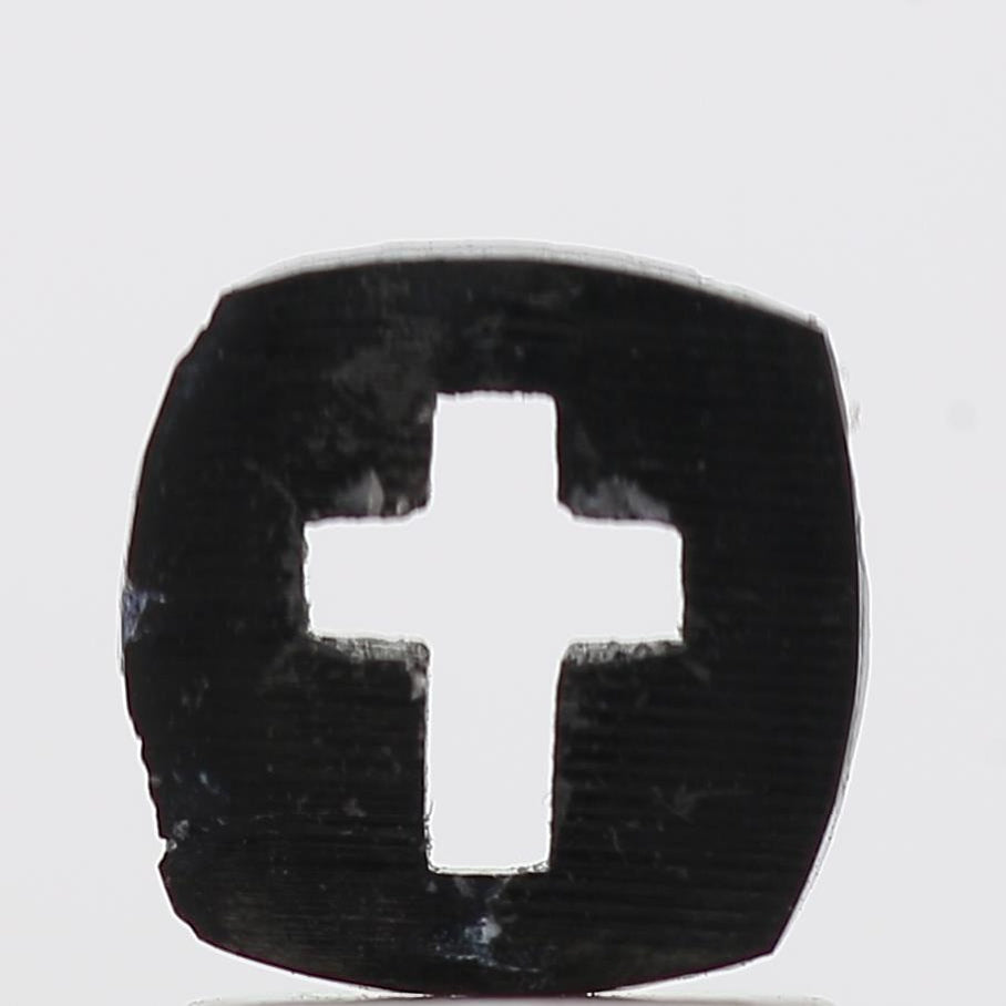 0.52 Ct Natural Black Cross Loose Diamond for Jewelery