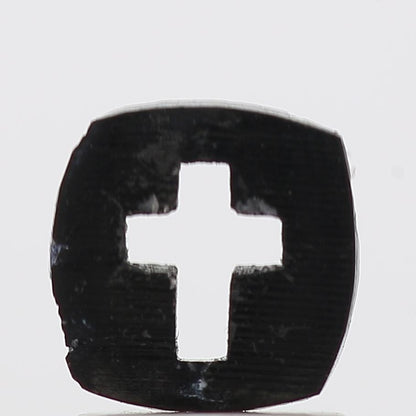 0.52 Ct Natural Black Cross Loose Diamond for Jewelery
