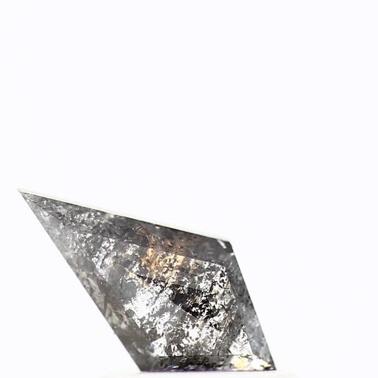 Salt and Pepper Diamond ! Fancy Gray Color Kite Diamond for Engagement Ring ! Natural Loose Diamond ! 0.49 Carat Unique Rare Diamond For Her