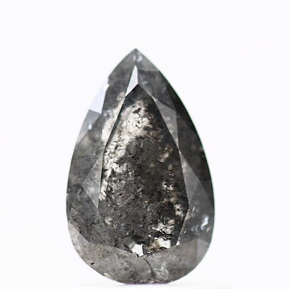 Salt and Pepper Diamond Fancy Gray Color 0.82 CT 8.04 x 5.02 x 2.42 MM Pear Cut Diamond! Natural Loose Diamond ! Christmas Gift for Her