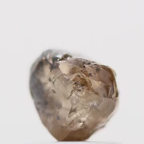 Natural Rough Diamond Fancy Brown Loose Diamond 0.98 Carat Design Engagement Ring