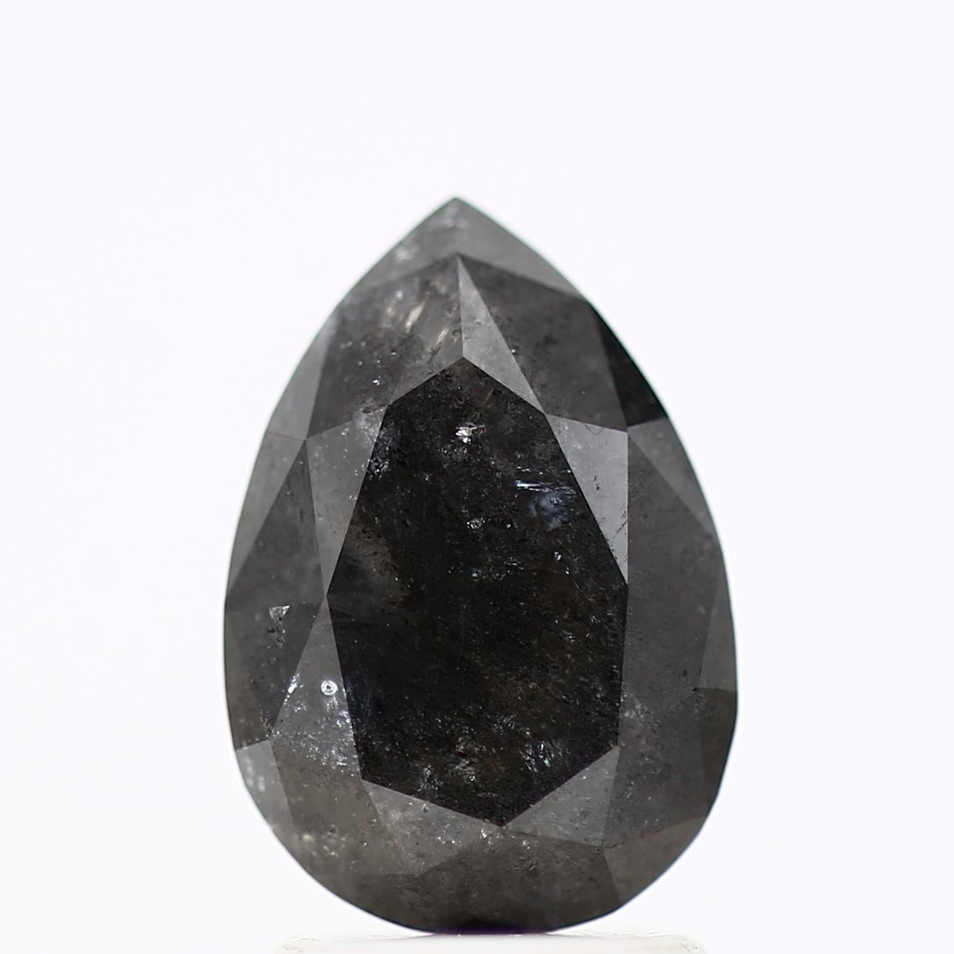 Salt and Pepper Diamond Fancy Gray Color 2.01 CT 10.12 x 7.01 x 4.23 MM Pear Cut Diamond! Natural Loose Diamond ! Christmas Gift for Her