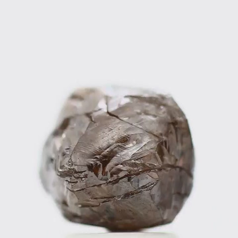 Rough Natural Uncut Diamond Chocolate Brown 3.83 Carat Raw Diamond for Engagement Ring SDM11048