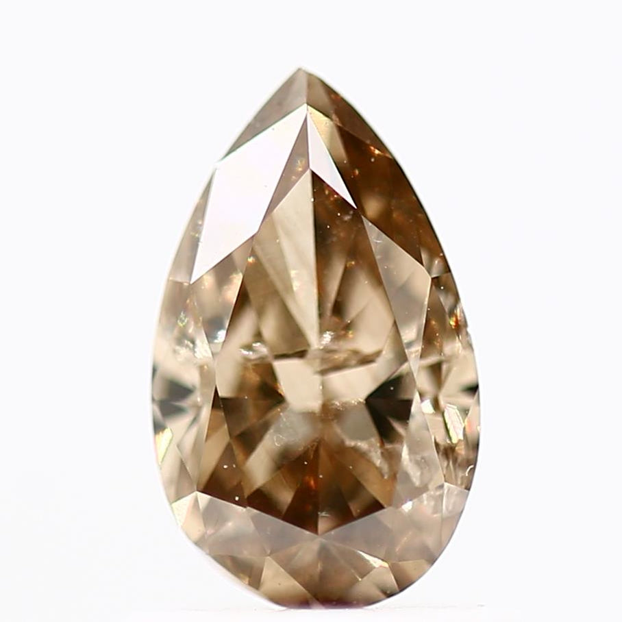 Salt and Pepper Diamond Fancy Brown Color 0.67 CT 7.50 x 4.50 x 2.80 MM Pear Cut Diamond! Natural Loose Diamond ! Christmas Gift for Her