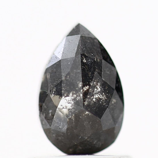 Salt and Pepper Diamond Fancy Gray Color 1.00 CT 7.30 x 4.74 x 3.30 MM Pear Cut Diamond! Natural Loose Diamond ! Christmas Gift for Her