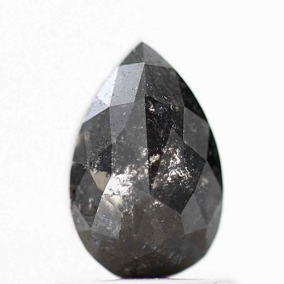 Salt and Pepper Diamond Fancy Gray Color 1.00 CT 7.30 x 4.74 x 3.30 MM Pear Cut Diamond! Natural Loose Diamond ! Christmas Gift for Her