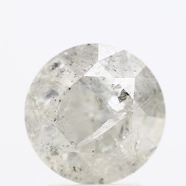 Natural Loose Round Salt And Pepper Diamond Fancy Grey Color 2.20 CT 7.80 X 5.10 MM Round Brilliant Cut Diamond ! Christmas Gift for Her