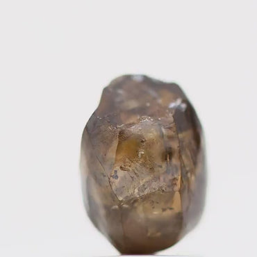 Natural Rough Raw Crystal Orange Fancy Brown Uncut Diamond 1.77 Carat Design Rough Diamond Engagement Ring