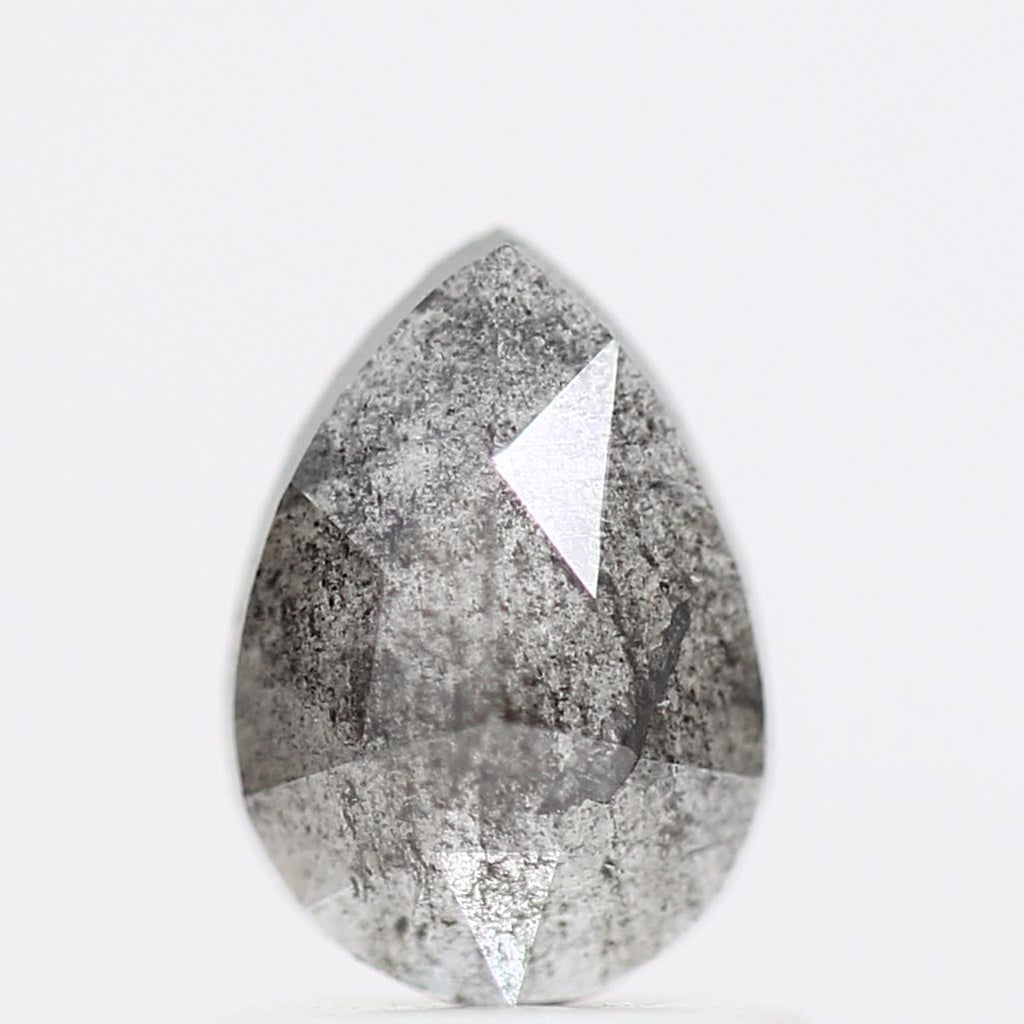 Salt and Pepper Diamond Fancy Gray Color 0.76 CT 5.09 x 7.30 x 2.50 MM Pear Cut Diamond! Natural Loose Diamond ! Christmas Gift for Her