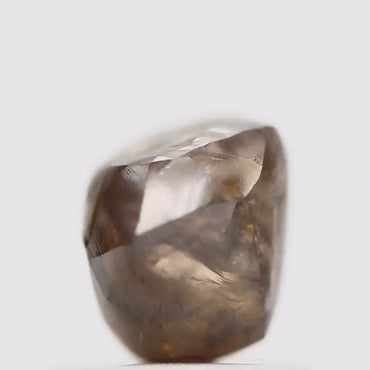 Natura Rough Diamond Raw Fancy Deep Brown Uncut Diamond 1.03 Carat Design Rough Diamond Engagement Ring SDM803