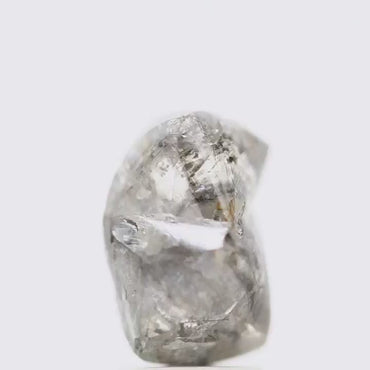 Natural Rough White Crystal Raw Octahedron Uncut Diamond 3.88 Carat Design Rough Diamond Engagement Ring