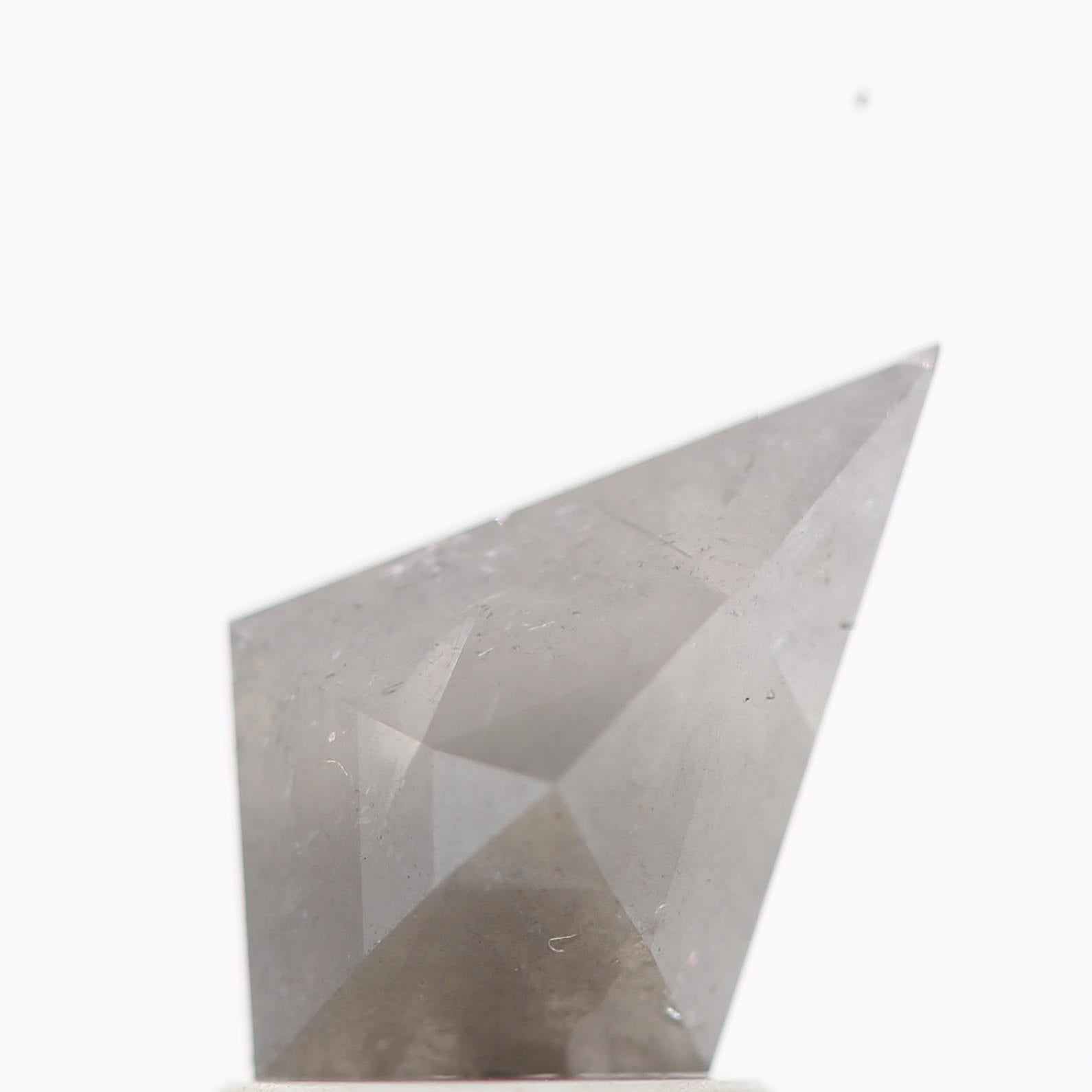 salt and pepper diamond ! 1.19 Ct 10.20 x 6.68 x 3.60 MM natural gray shield loose diamond for engagement ring for her