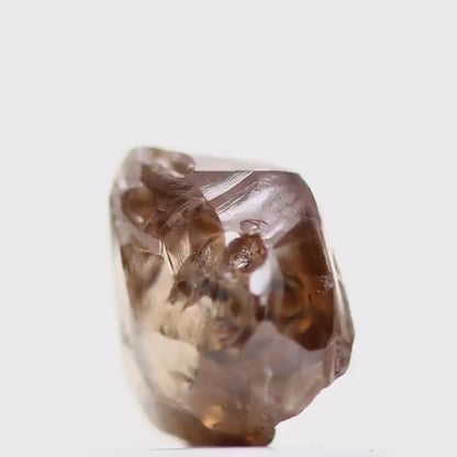 Natura Diamond Fancy Cognac Brown Uncut Diamond 1.06 Carat Design Rough Diamond Engagement Ring SDM753