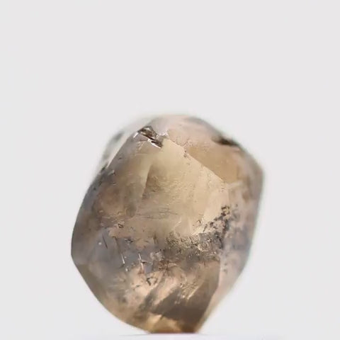 Rough Crystal Raw Fancy Brown Uncut Diamond 0.98 Carat