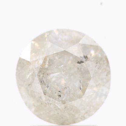 Natural Loose Round Salt And Pepper Diamond Fancy Grey Color 2.00 CT 7.80 X 5.08 MM Round Brilliant Cut Diamond ! Christmas Gift for Her