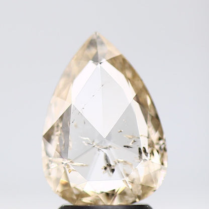Salt and Pepper Diamond Fancy Yellow Color 1.60 CT 10.90 x 7.80 x 2.30 MM Pear Cut Diamond! Natural Loose Diamond ! Christmas Gift for Her