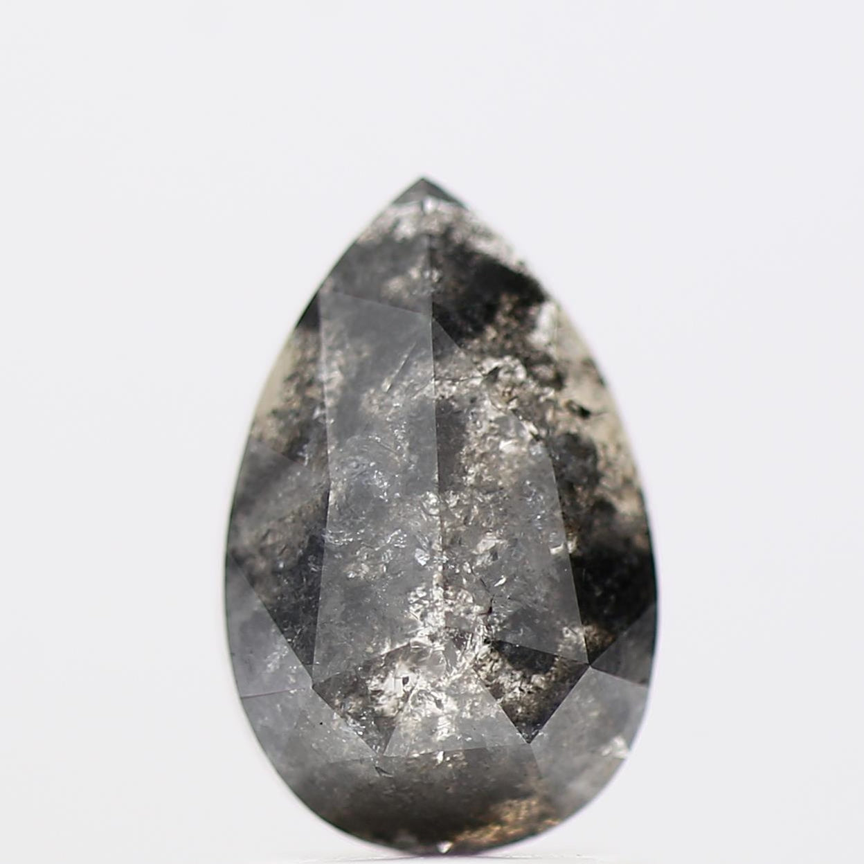 Salt and Pepper Diamond Fancy Gray Color 1.38 CT 9.20 x 5.90 x 2.80 MM Pear Cut Diamond! Natural Loose Diamond ! Christmas Gift for Her