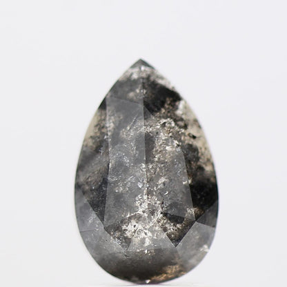 Salt and Pepper Diamond Fancy Gray Color 1.38 CT 9.20 x 5.90 x 2.80 MM Pear Cut Diamond! Natural Loose Diamond ! Christmas Gift for Her