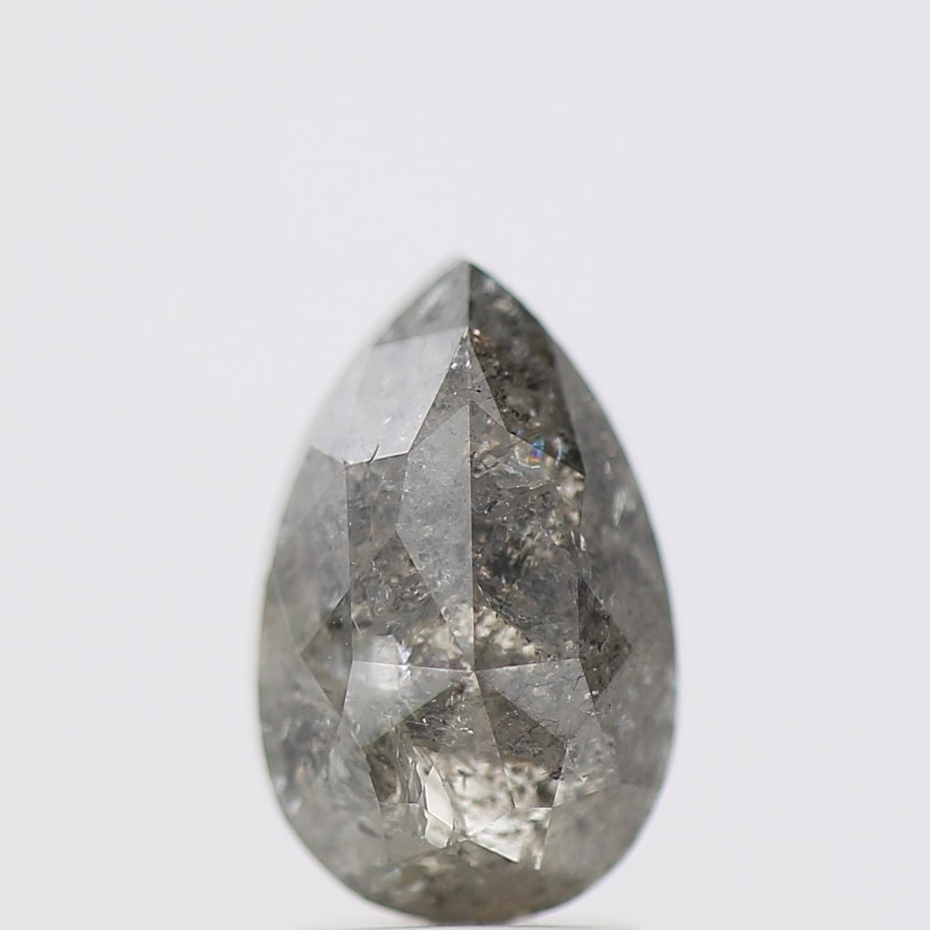 Salt and Pepper Diamond Fancy Gray Color 2.90 CT 10.70 x 6.88 MM Pear Cut Diamond! Natural Loose Diamond ! Christmas Gift for Her