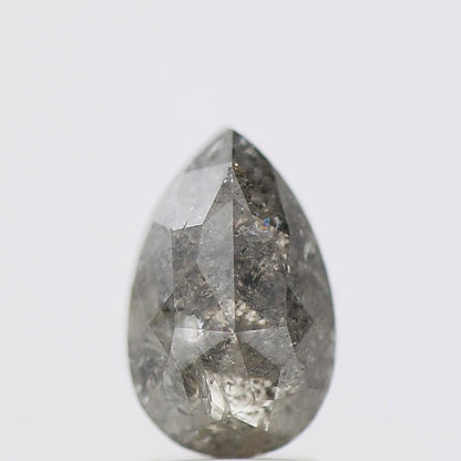 Salt and Pepper Diamond Fancy Gray Color 2.90 CT 10.70 x 6.88 MM Pear Cut Diamond! Natural Loose Diamond ! Christmas Gift for Her