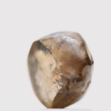 Natura Rough Cognac Brown Raw Uncut Diamond 1.12 Carat Design Rough Diamond Engagement Ring SDM742