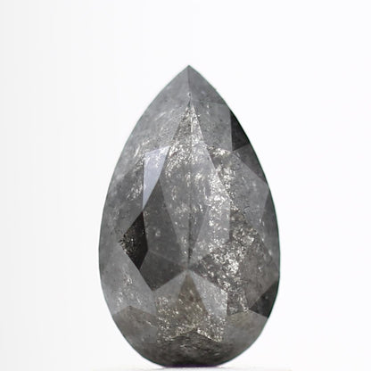 Salt and Pepper Diamond Fancy Gray Color 1.06 CT 8.47 x 5.06 x 2.97 MM Pear Cut Diamond! Natural Loose Diamond ! Christmas Gift for Her