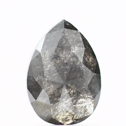 Salt and Pepper Diamond Fancy Gray Color 1.14 CT 8.23 x 5.85 x 2.66 MM Pear Cut Diamond! Natural Loose Diamond ! Christmas Gift for Her