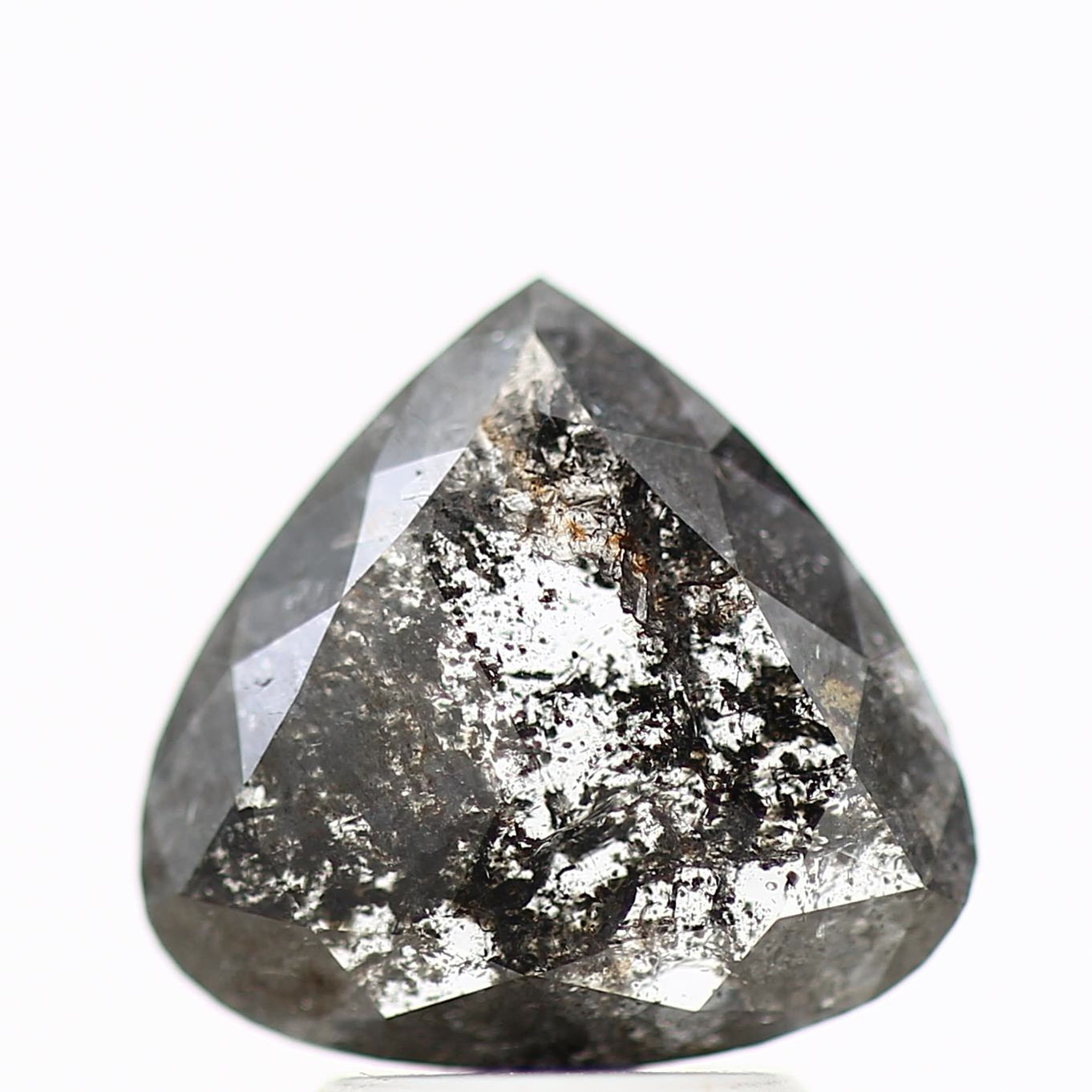 Salt and Pepper Diamond Fancy Gray Color 1.83 CT 9.99 x 9.48 x 2.35 MM Pear Cut Diamond! Natural Loose Diamond ! Christmas Gift for Her