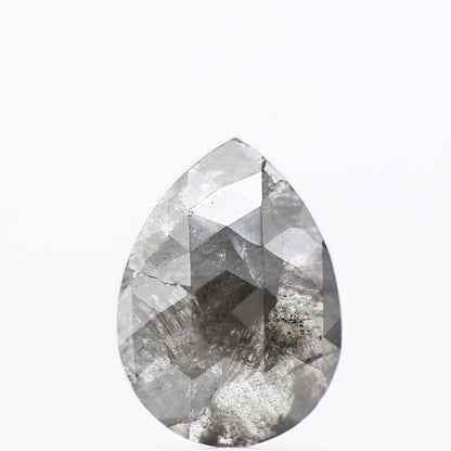 Salt and Pepper Diamond Fancy Gray Color 1.67 CT 8.80 x 6.40 x 2.90 MM Pear Cut Diamond! Natural Loose Diamond ! Christmas Gift for Her