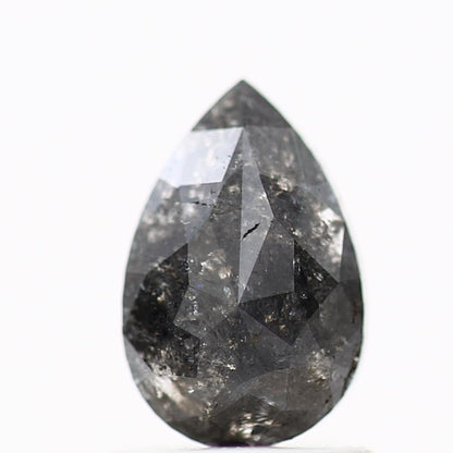 Salt and Pepper Diamond Fancy Gray Color 0.94 CT 7.95 x 5.28 x 2.48 MM Pear Cut Diamond! Natural Loose Diamond ! Christmas Gift for Her
