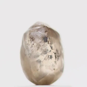 Natura Rough Fancy Brown Champagne Uncut Diamond 0.98 Carat Design Rough Diamond Engagement Ring SDM794