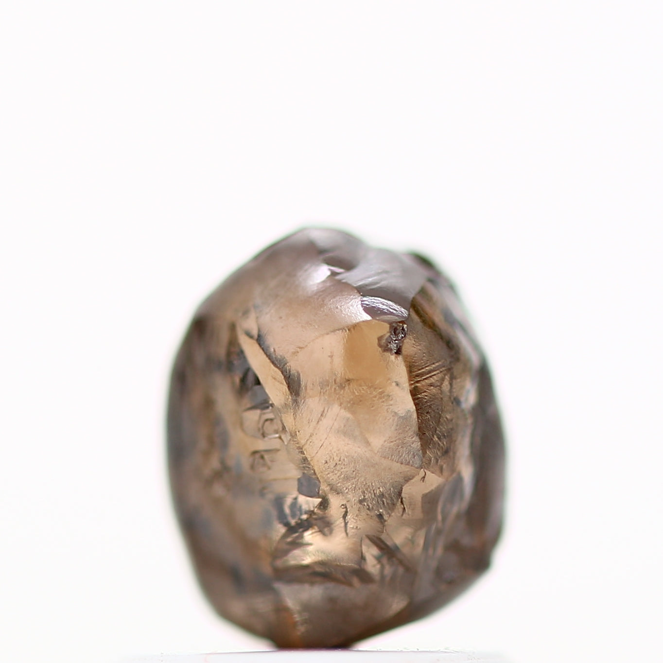 Natural Rough Diamond Fancy Brown Loose Diamond 1.28 Carat Design Engagement Ring