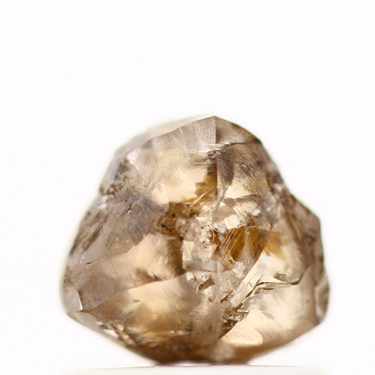 Natura Rough Crystal Fancy Brown Raw Uncut Diamond 0.97 Carat Design Rough Diamond Engagement Ring SDM780