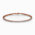 18Kt. Rose Gold Majestic Precious Round Lab Diamond 7 Inch Long Tennis Bracelet