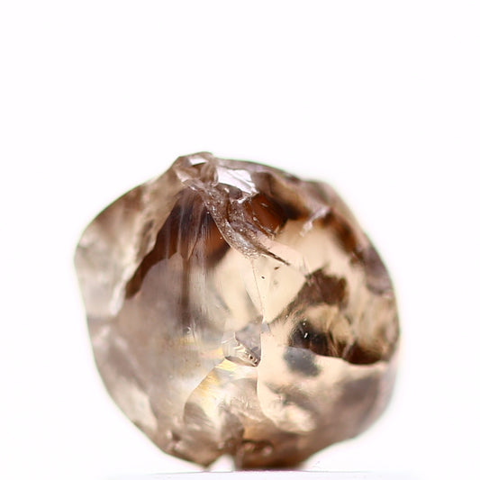 Natura Diamond Fancy Cognac Brown Uncut Diamond 1.06 Carat Design Rough Diamond Engagement Ring SDM753