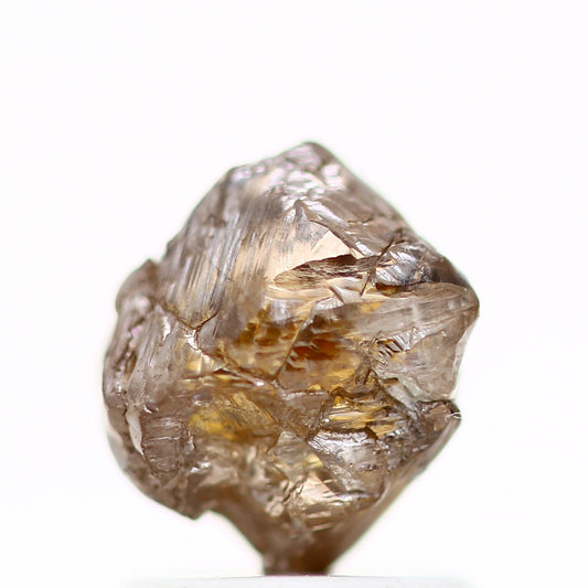 Natura Rough Diamond Raw Fancy Orange Brown Uncut Diamond 1.43 Car For Design Rough Diamond Engagement Ring SDM743